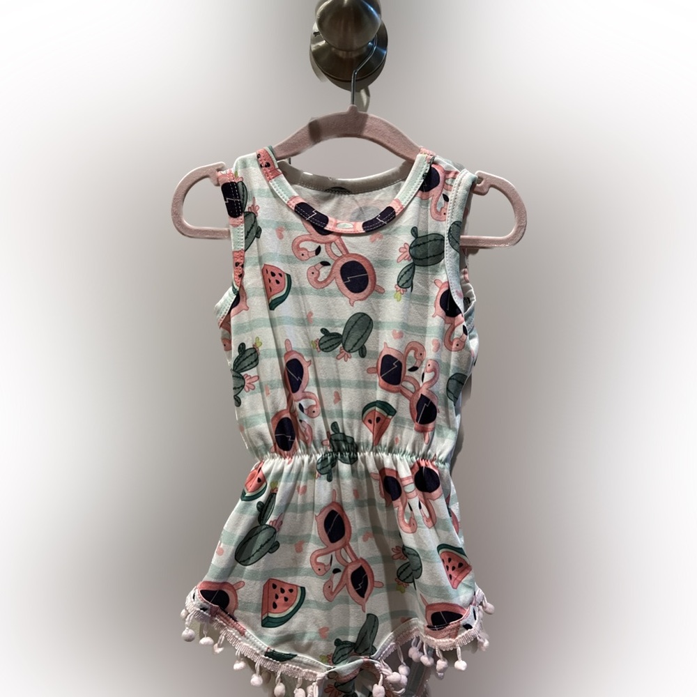 Toddler Flamingo romper - 12-18 months